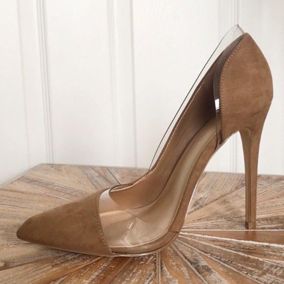 Shoe Dazzle Shoes - NWT Sz 10W Shoe Dazzle Faux Suede Stiletto Pumps